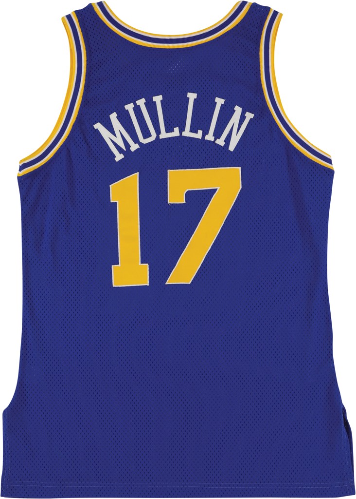 Retro Chris Mullin #17 Golden State Warriors Basketball Jerseys Stitched 