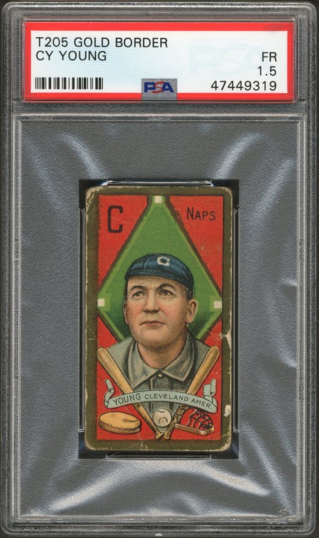 1911 T205 Gold Border Cy Young PSA 1.5