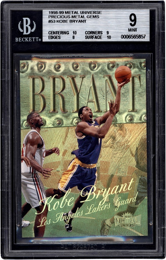 Kobe Bryant 1998-99 Fleer Metal Universe Foil Card #53 (Los Angeles Lakers)