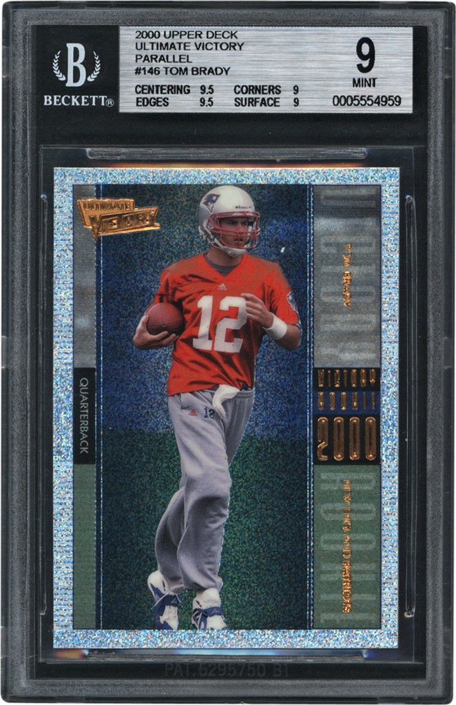 2000 Upper Deck Ultimate Victory Parallel #146 Tom Brady Rookie BGS MINT 9