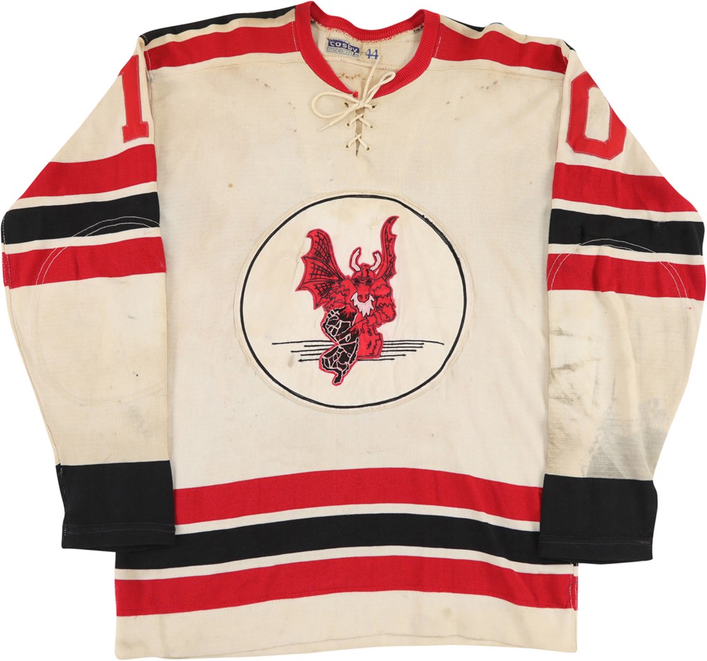 Game Used Trenton / Albany Devils Jersey Lot AHL ECHL
