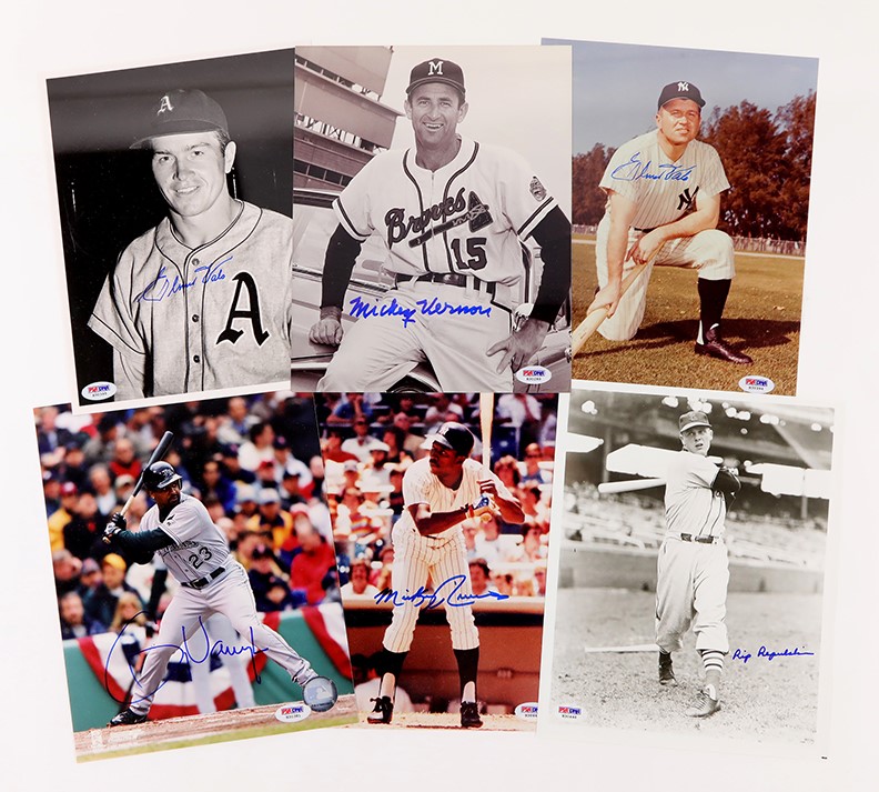 Baseball Autographs - Lot of Signed Baseball Photos (56)