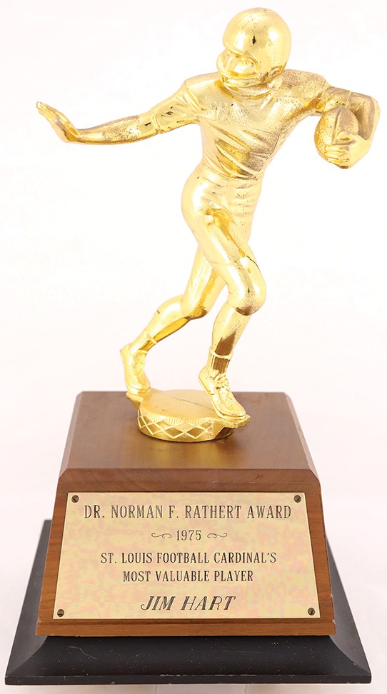 Football - m Hart 1975 St. Louis Cardinals MVP Award