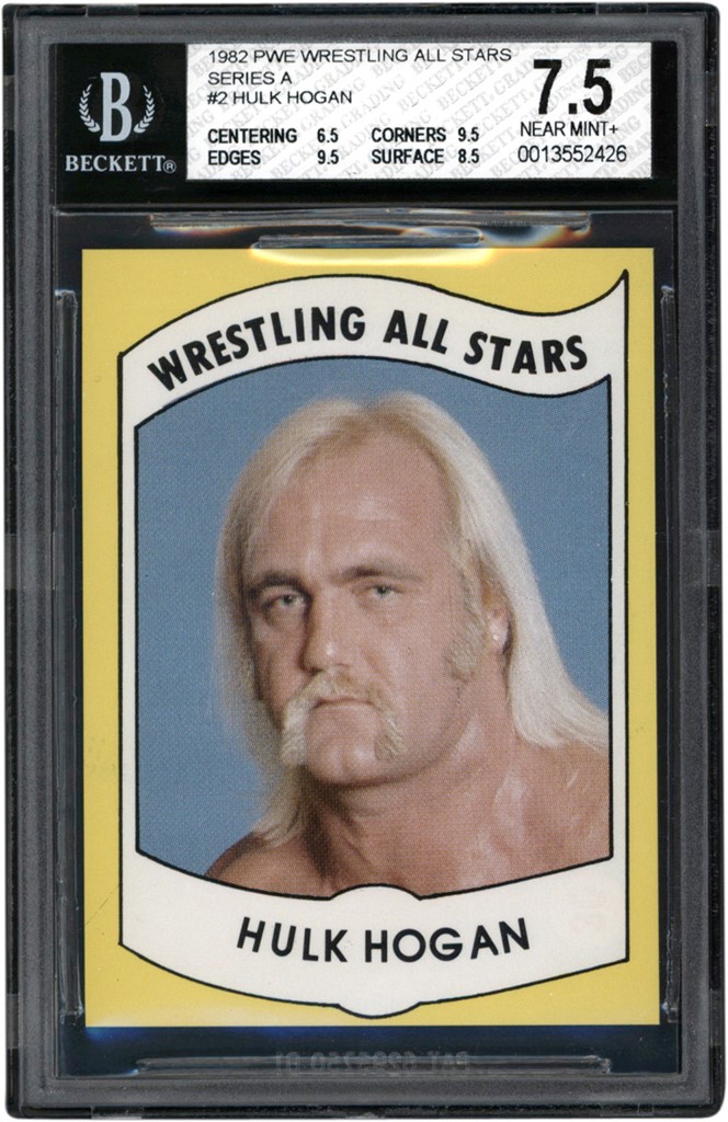 - 1982 PWE Wrestling All Stars Series A #2 Hulk Hogan NEAR MINT+ 7.5