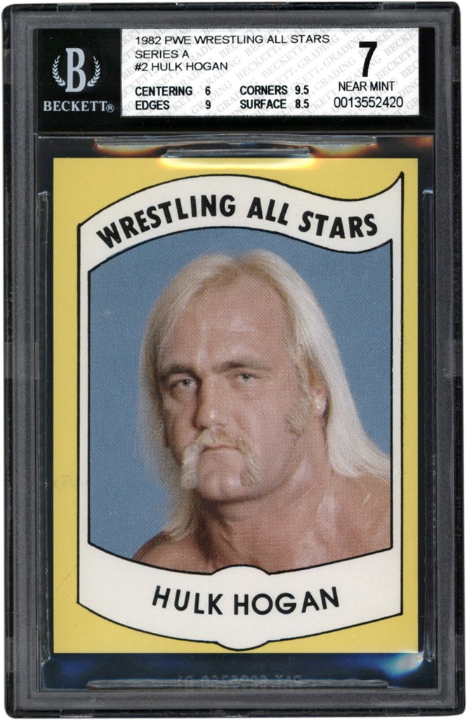 - 1982 PWE Wrestling All Stars Series A #2 Hulk Hogan NEAR MINT 7