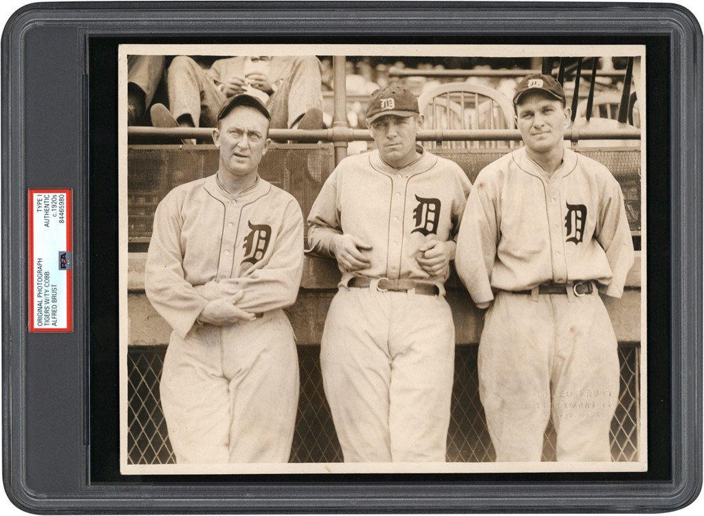 Vintage Sports Photographs - Circa 1920 Ty Cobb Photo (PSA Type I)
