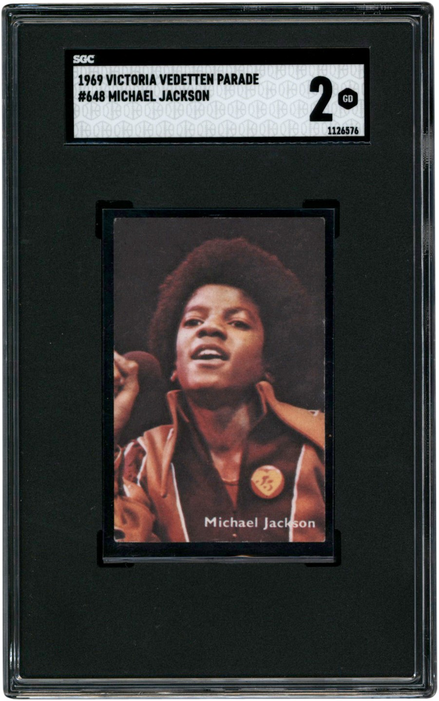 - 1969 Victoria Vedetten Parade #648 Michael Jackson SGC GD 2