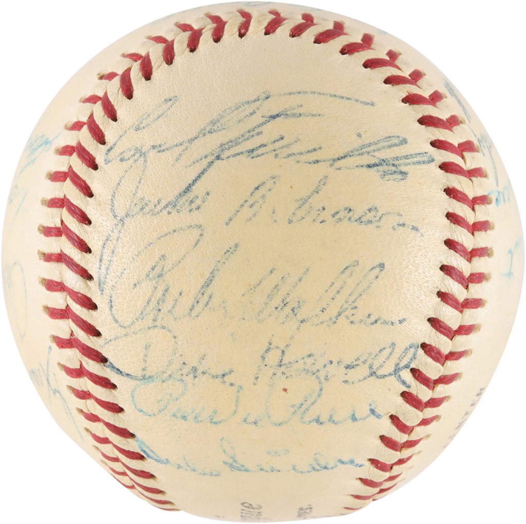 - 1955 World Champion Brooklyn Dodgers Team-Signed Baseball (JSA)