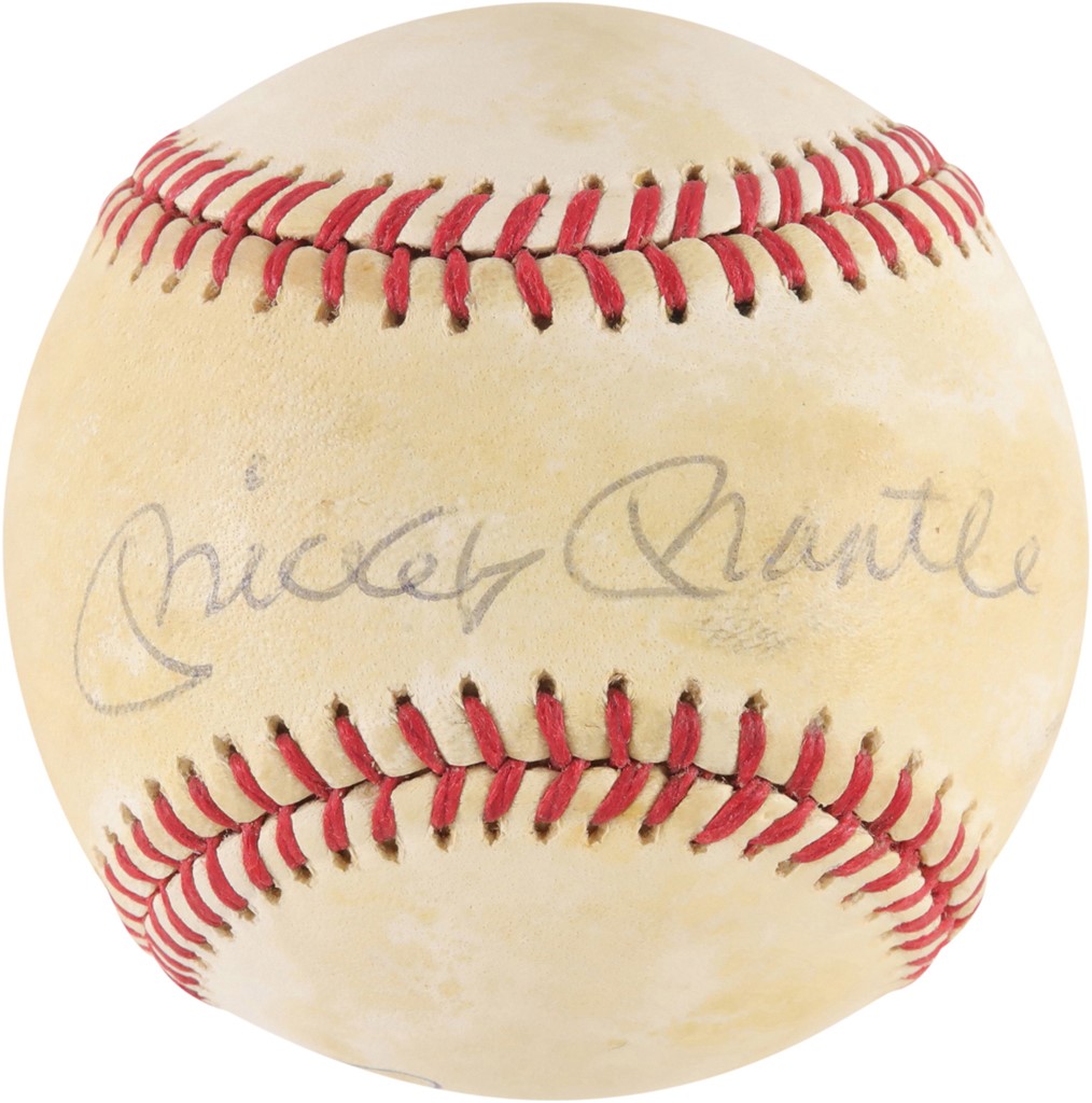 Mickey Mantle & Roger Maris Dual-Signed Baseball (JSA)