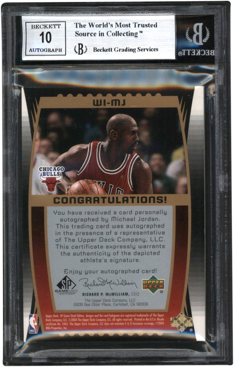 2006 SP Signature Edition Autograph Michael Jordan #MJ BGS 9.5