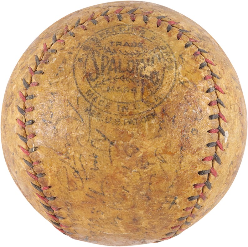 - 1928 Brooklyn Robins Team-Signed Baseball