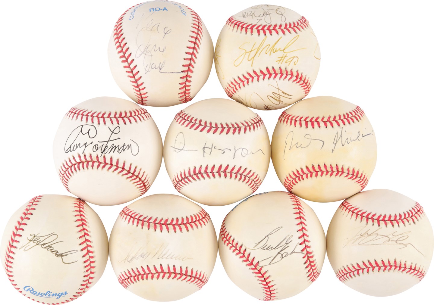 - Pop Culture and Multi-Sport Signed Baseball Collection (9)