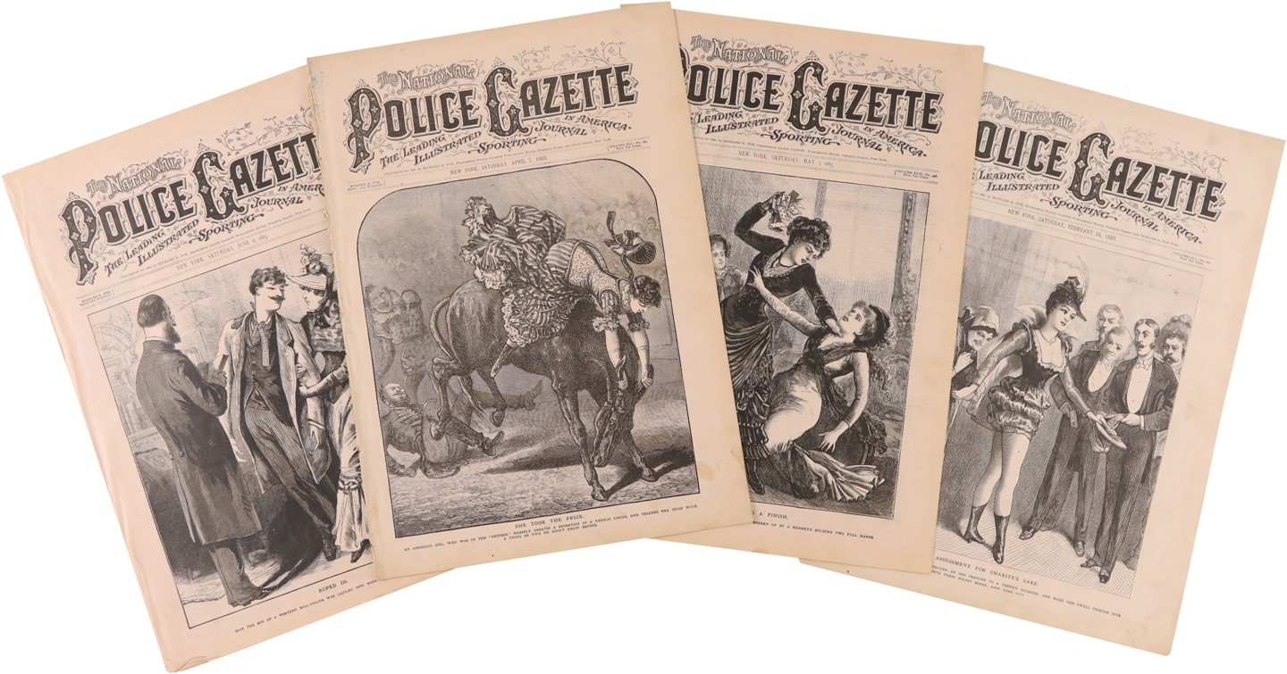 Tickets, Publications & Pins - National Police Gazettes from 1886-96 (22)