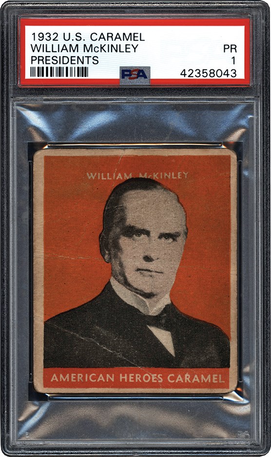 - Extremely Rare 1932 US Caramel William McKinley - One of Two PSA Examples in the World (PSA)
