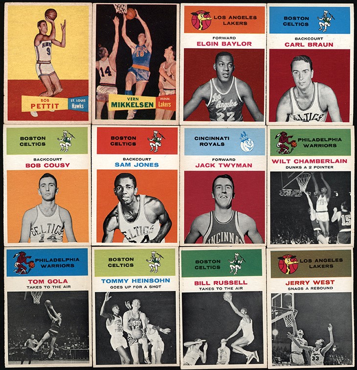 - 1957-61 Topps & Fleer Basketball Card Collection w/Two Baylor Rookies (64)