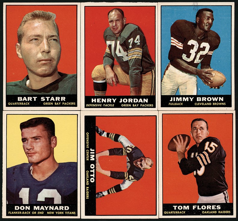 - 1961 Topps Football Complete Set (198) w/Many Duplicates (679 Total)
