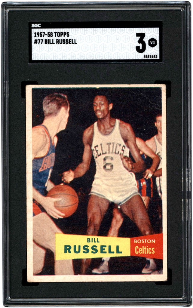 Basketball Cards - 1957-58 Topps Basketball Collection (38) w/SGC Bill Russell Rookie