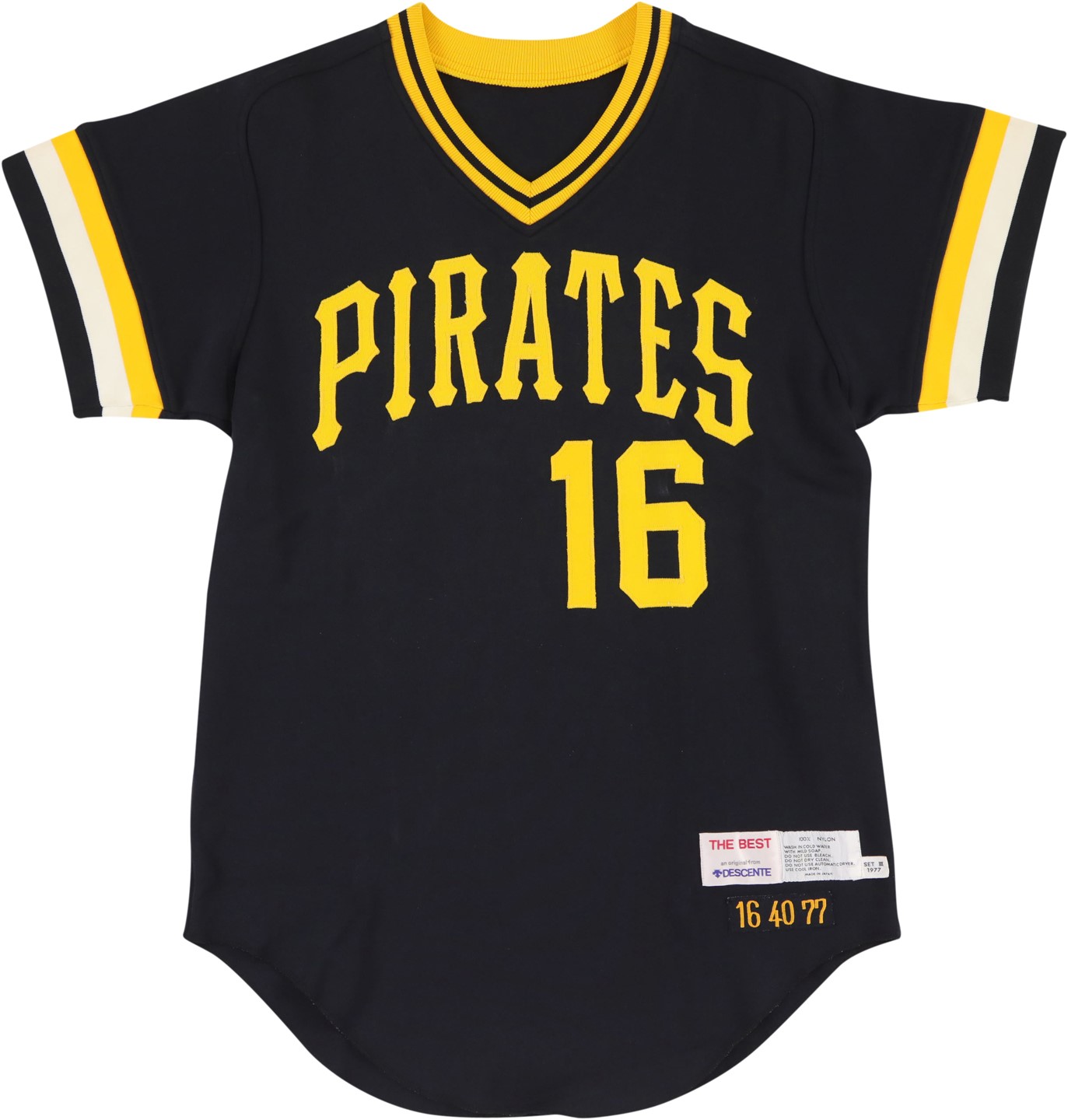 - 1977 Al Oliver Pittsburgh Pirates Signed Game Worn Jersey