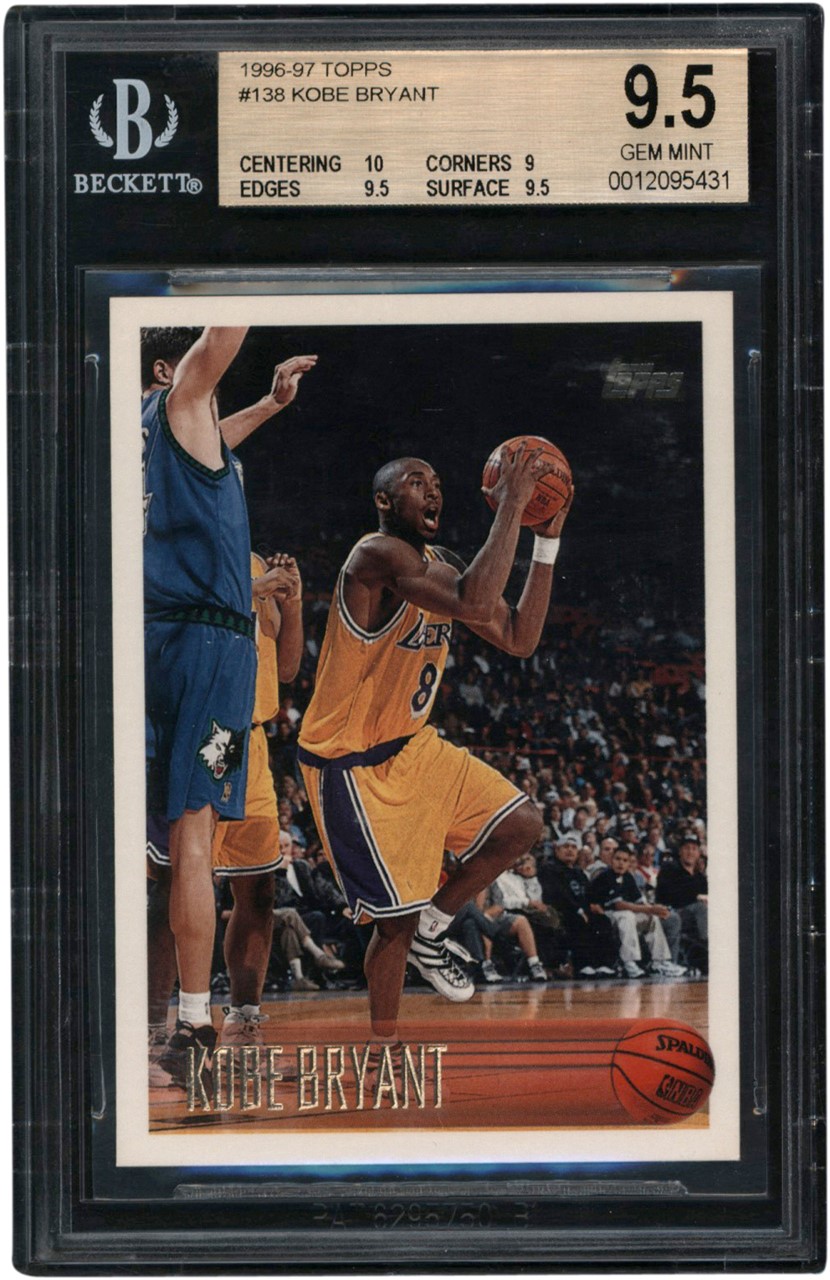 Modern Sports Cards - 1996-97 Topps #138 Kobe Bryant Rookie BGS GEM MINT 9.5