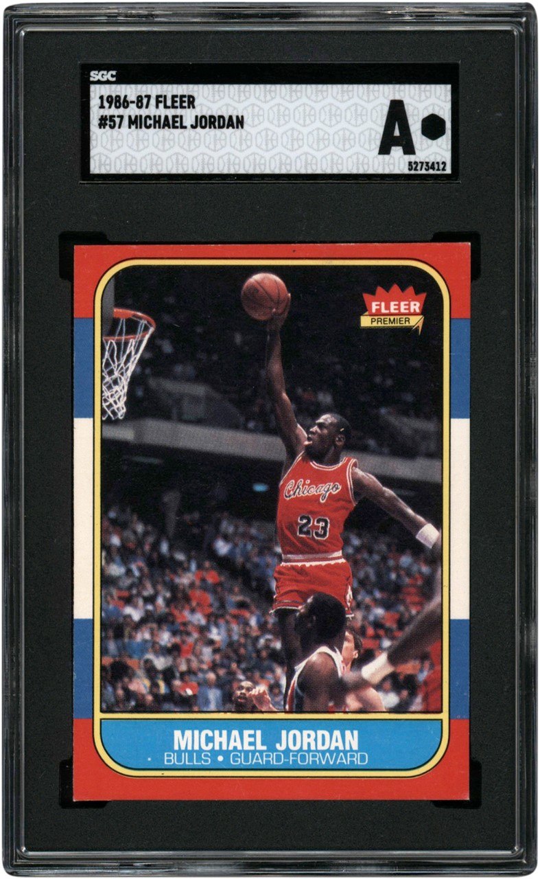 1986-87 Fleer #57 Michael Jordan Rookie SGC Authentic