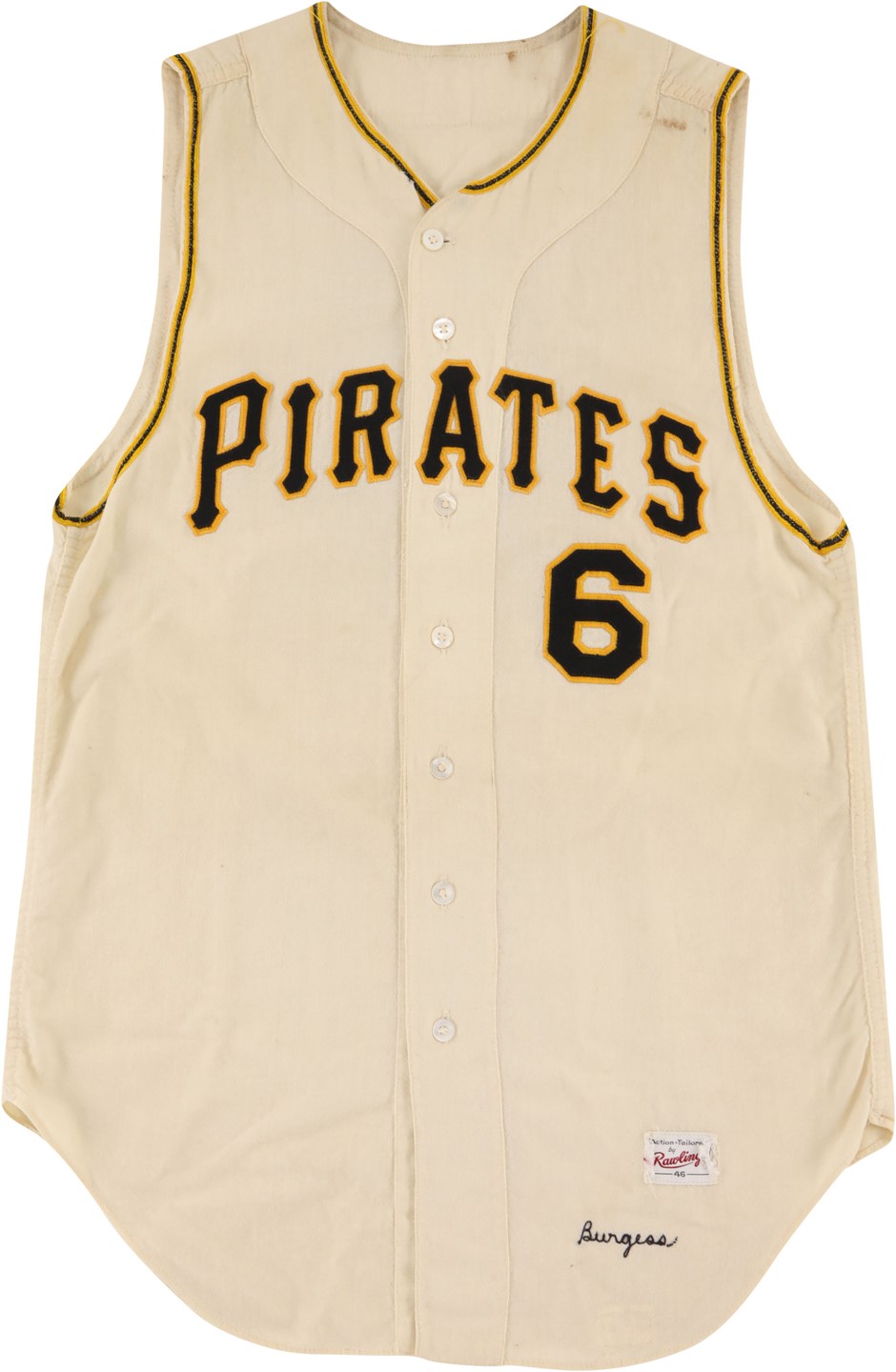 - 1962 Smoky Burgess Pittsburgh Pirates Game Worn Jersey