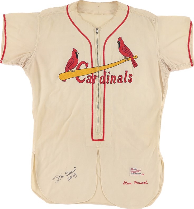- 1955 Stan Musial St. Louis Cardinals Signed Game Worn Jersey