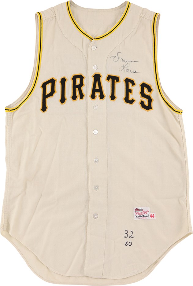 - 1960 Vern Law Pittsburgh Pirates Signed Game Worn Jersey - Cy Young and World Championship Season