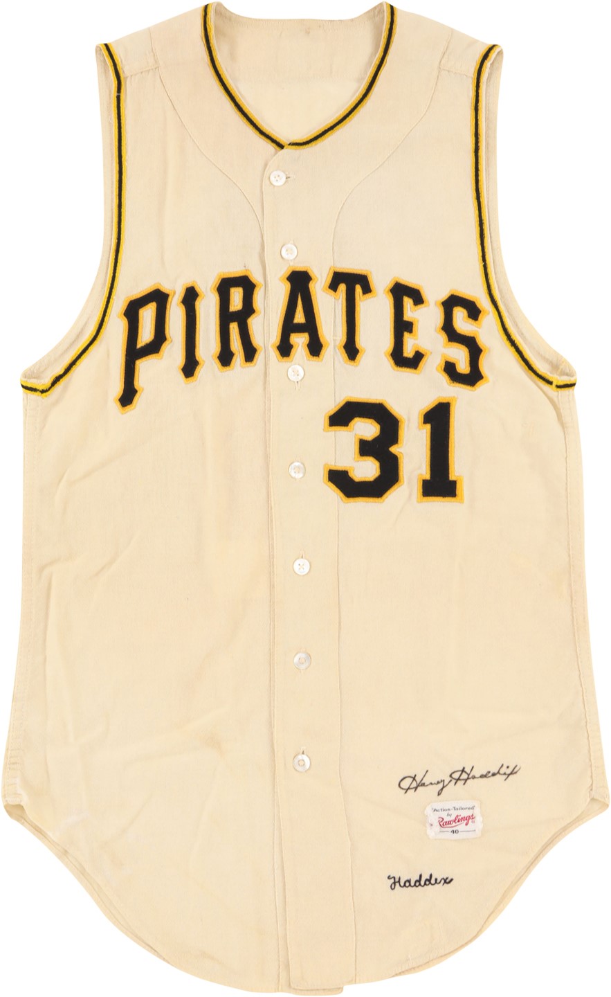 - 1962 Harvey Haddix Pittsburgh Pirates Signed Game Worn Jersey