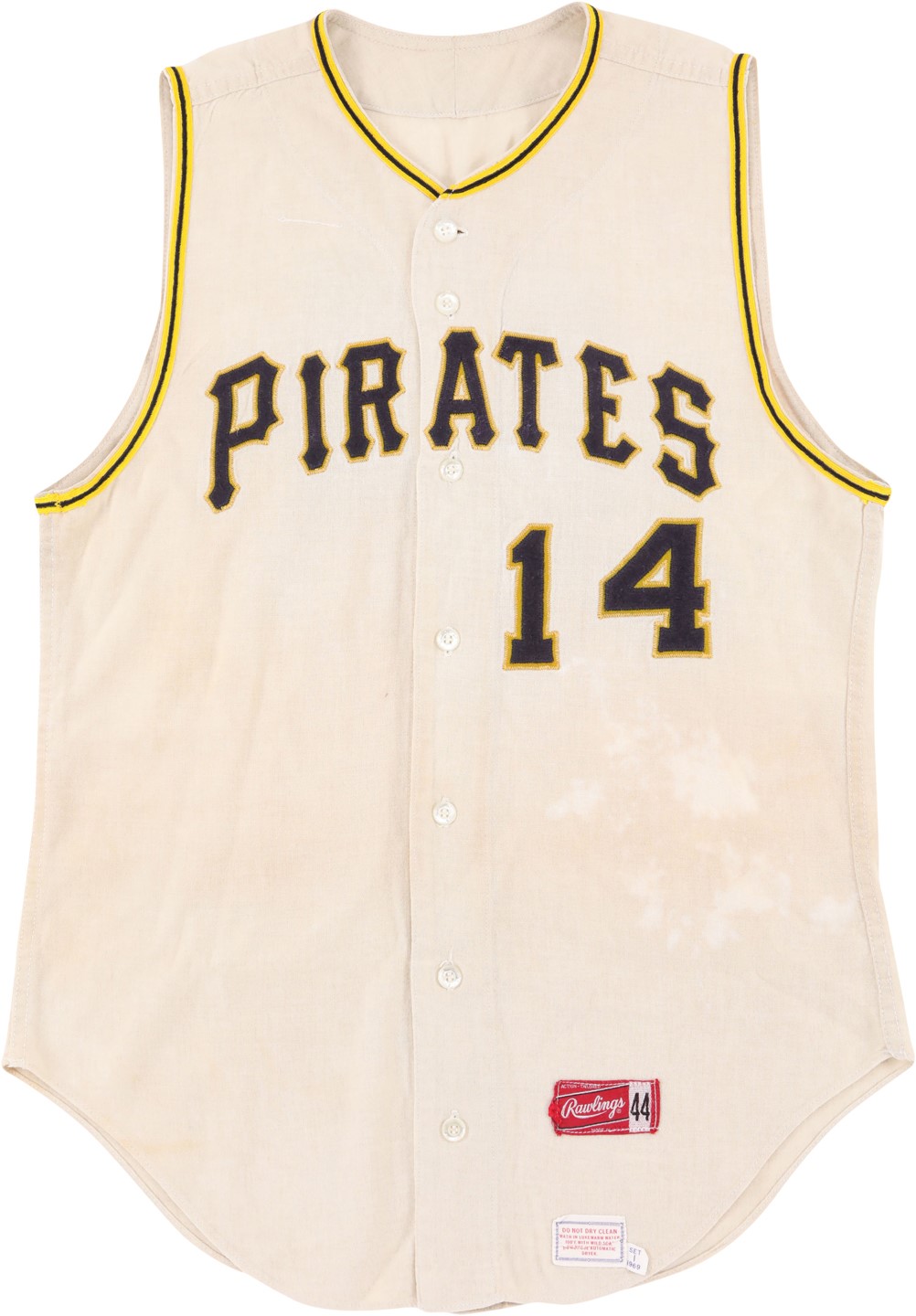 - 1969 Jim Bunning/Johnny Jeter Pittsburgh Pirates Game Worn Jersey