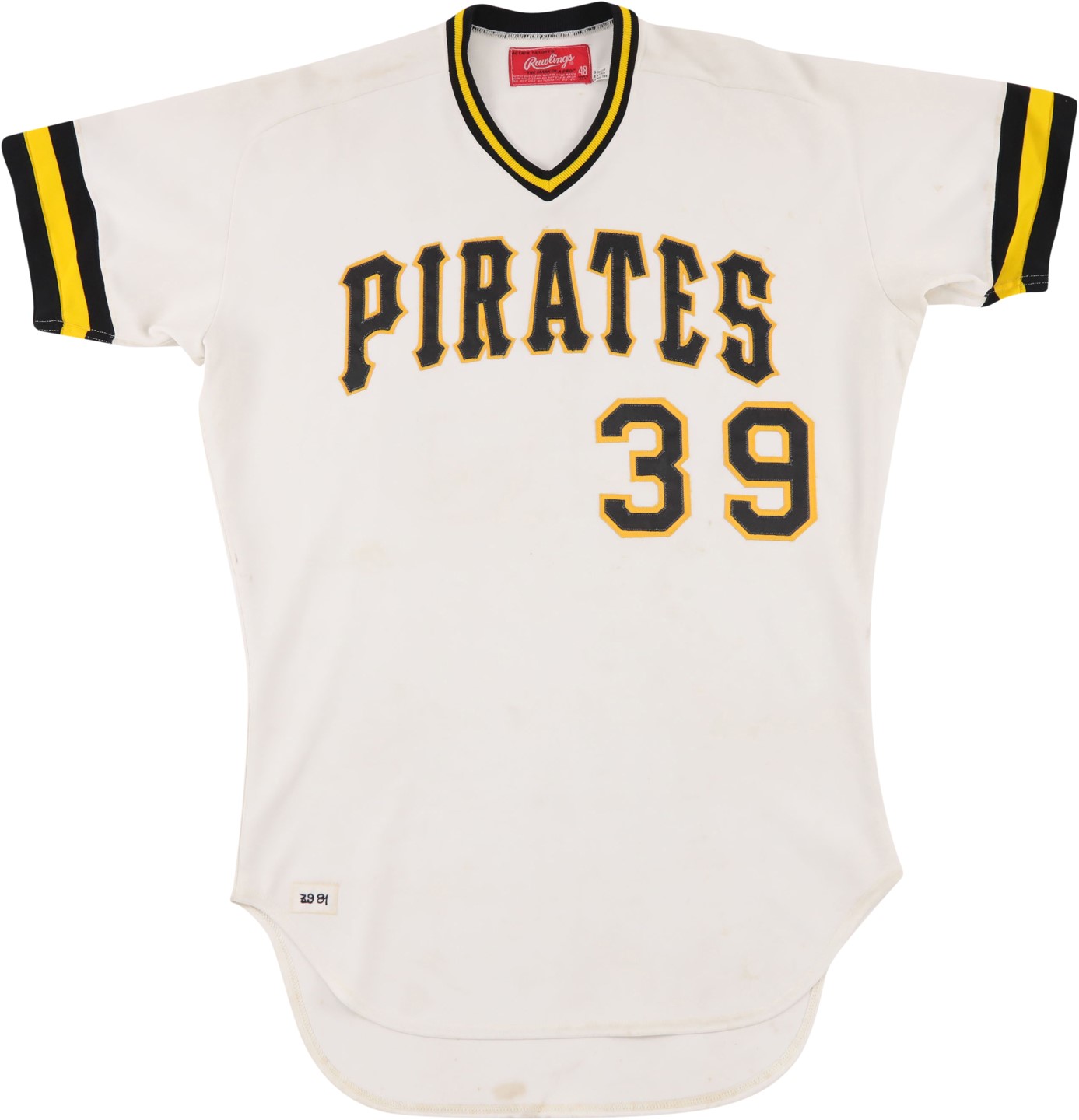 - 1981 Dave Parker Pittsburgh Pirates Game Worn Jersey