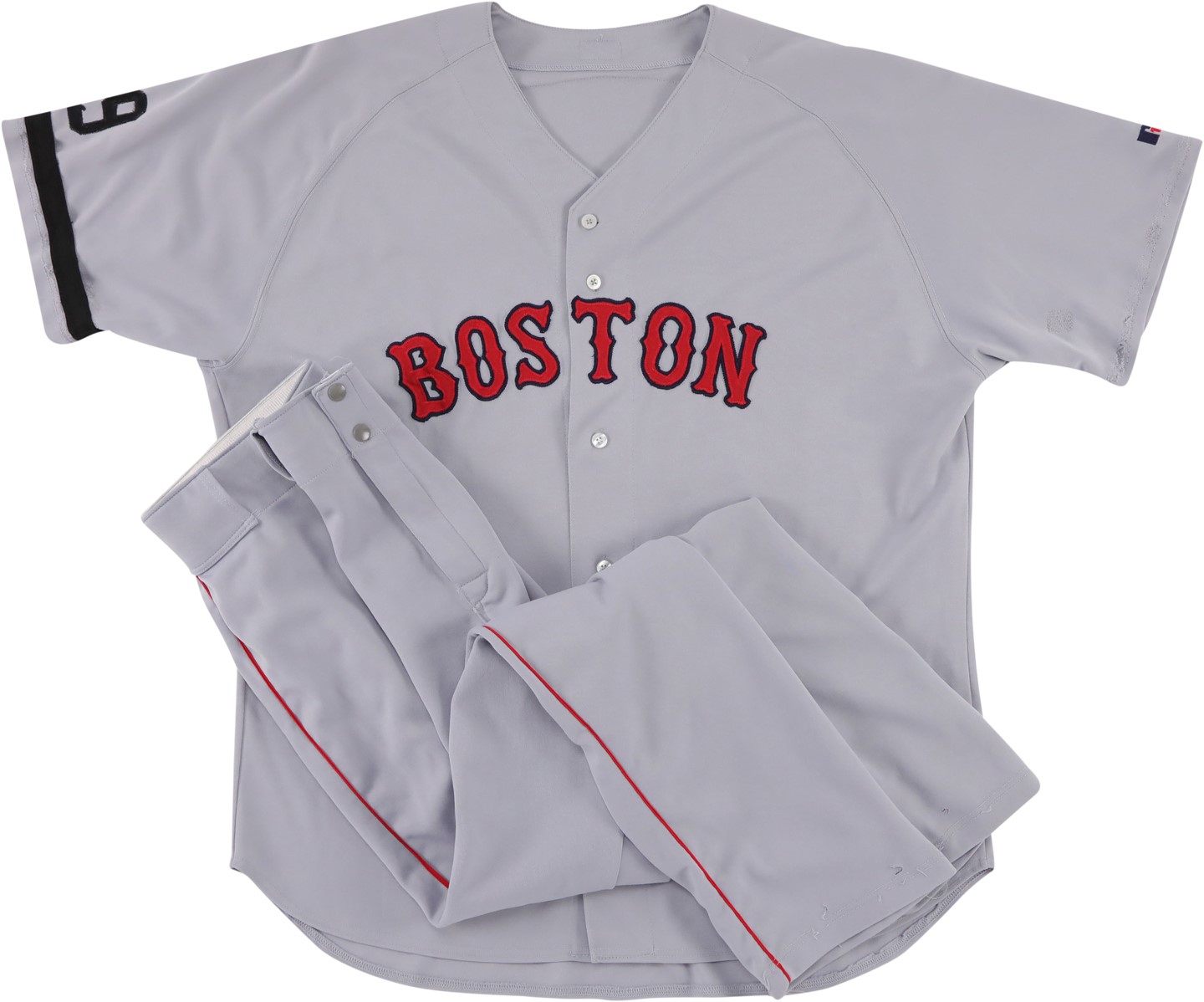 - 2002 Manny Ramirez Boston Red Sox Game Worn Jersey w/Non-Matching Pants - AL Batting Crown Season