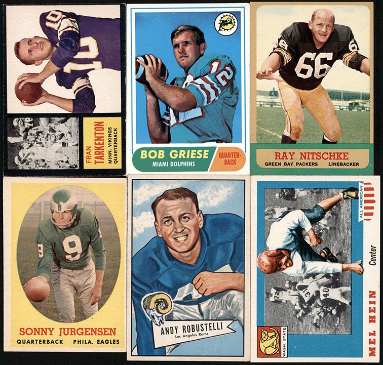 - 1935-1972 Football Rookie Star Card Collection (95)