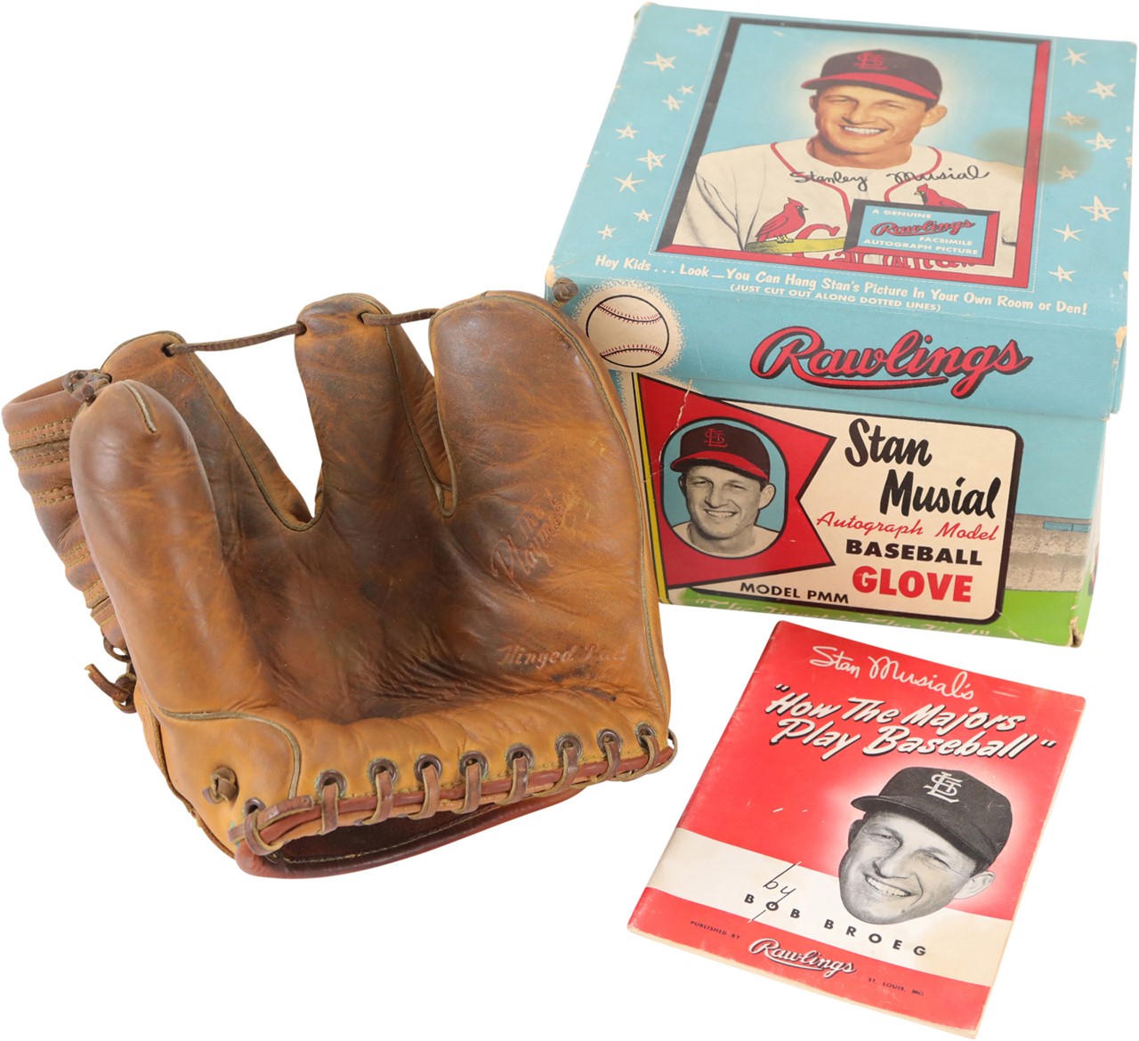 Sold at Auction: Vintage Rawlings Baseball Glove, Stan Musial