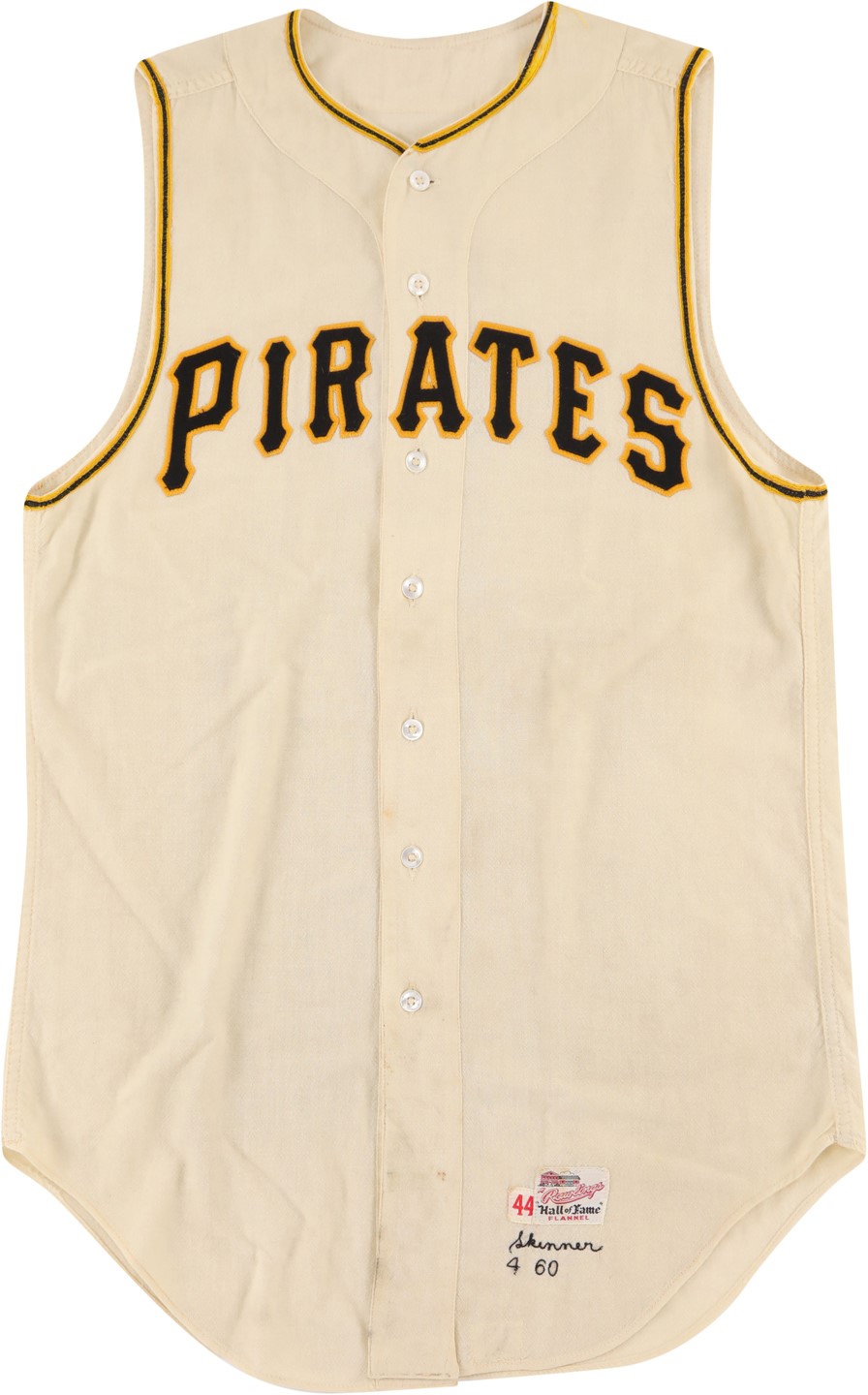 - 1960 Bob Skinner Pittsburgh Pirates Game Worn Jersey - World Championship Season