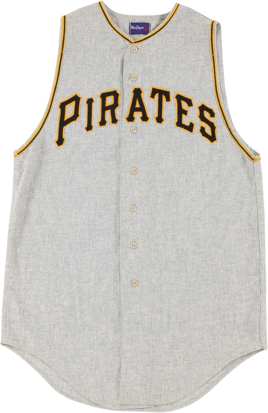 - 1960 Dick Groat Pittsburgh Pirates Game Worn Jersey - MVP and World Championship Season - w/Groat LOA