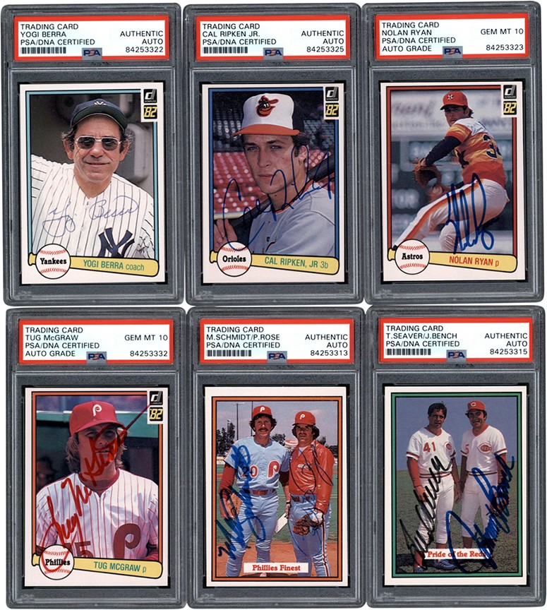 - 1982 Donruss Baseball Complete Set with (390) Signed