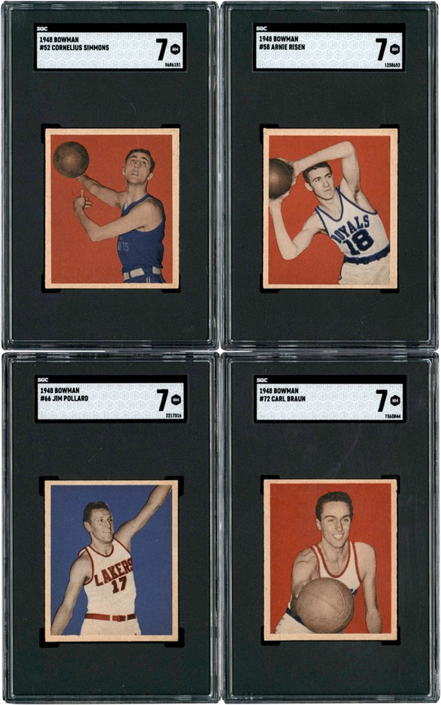 Basketball Cards - 1948 Bowman Basketball High # SGC NM-NM+ Collection w/Braun Rookie (12)