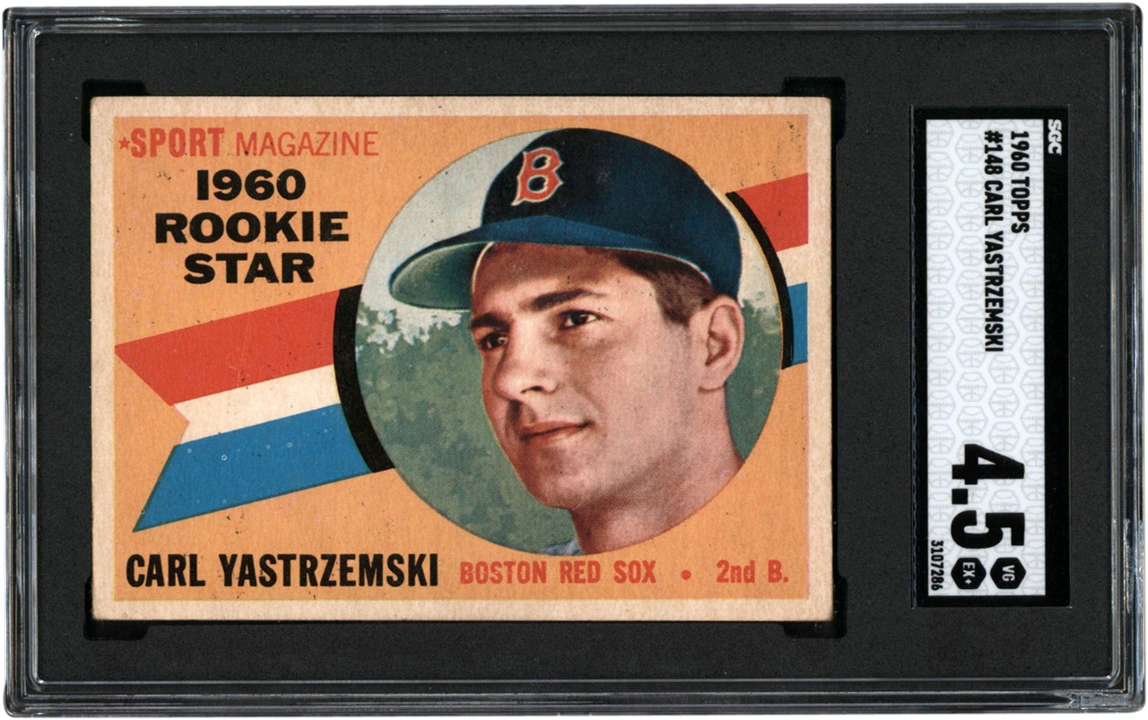 - 1960 Topps Baseball #148 Carl Yastrzemski Rookie Card SGC VG-EX+ 4.5