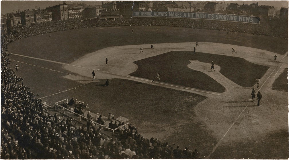 - Circa Early 1900s  Chicago West End Grounds Game-Action Photograph
