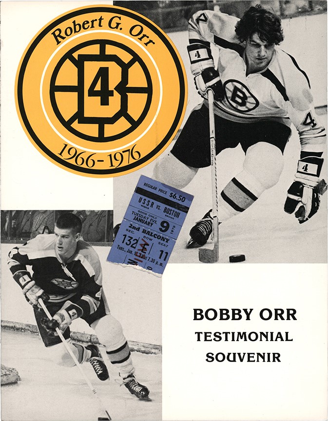 - Bobby Orr No. 4 Retirement Day Program and Ticket