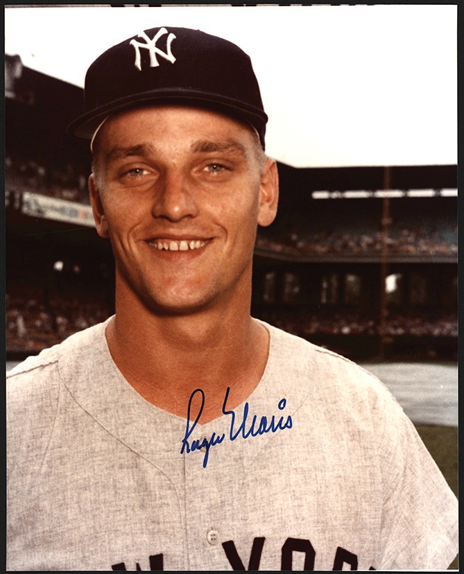 - Roger Maris Signed Photograph from The Whitey Ford Collection (PSA)