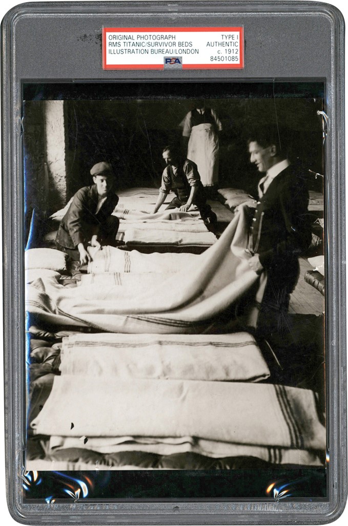 - 1912 Beds for the Titantic Survivors Photograph (PSA Type I)
