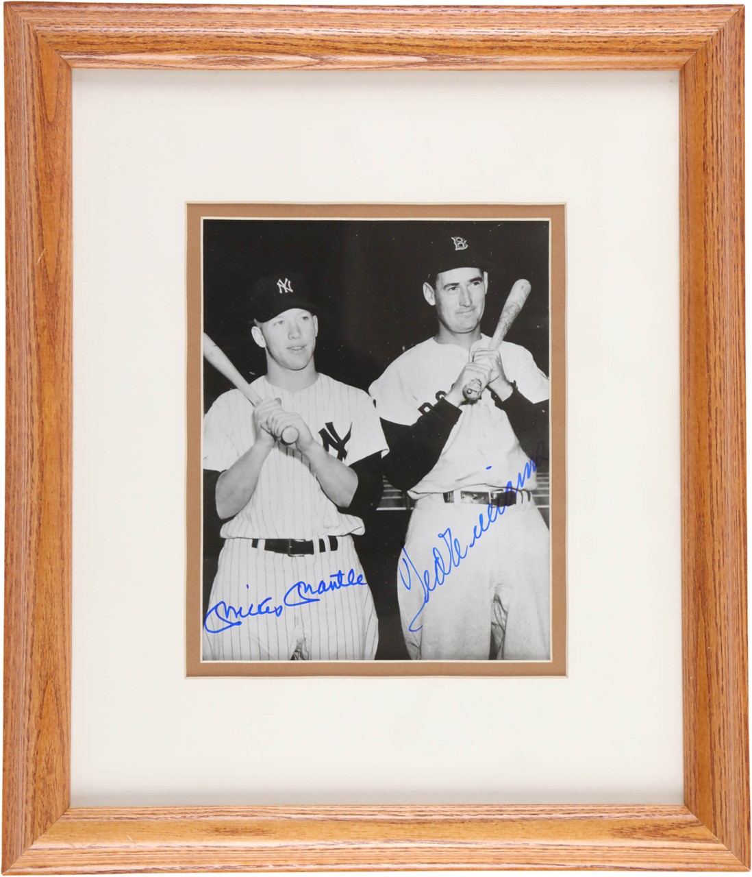 - Mickey Mantle & Ted Williams Signed Photograph from The Whitey Ford Collection (PSA)