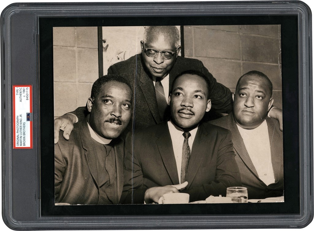 The Brown Brothers Collection - Martin Luther King Jr. and Other Civil Rights Leaders Photograph (PSA Type I)
