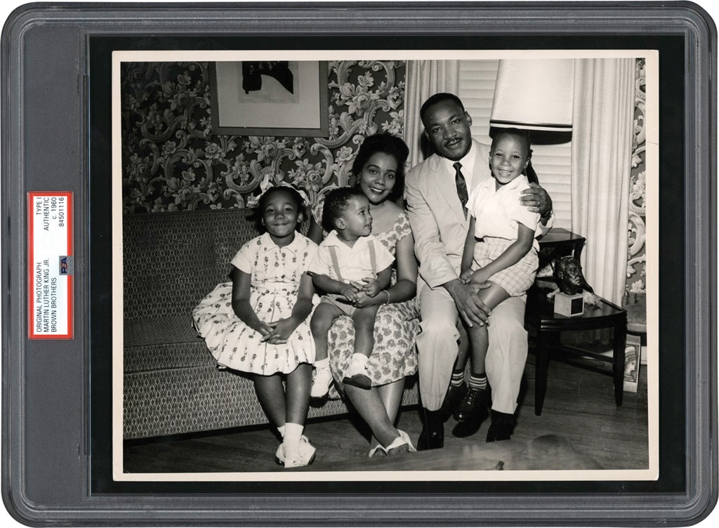 The Brown Brothers Collection - Martin Luther King Jr. and Family Photograph (PSA Type I)