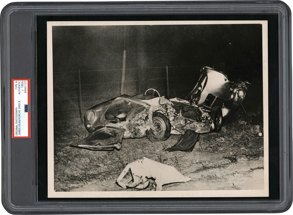 - James Dean Car Wrecking Photograph (PSA Type III)