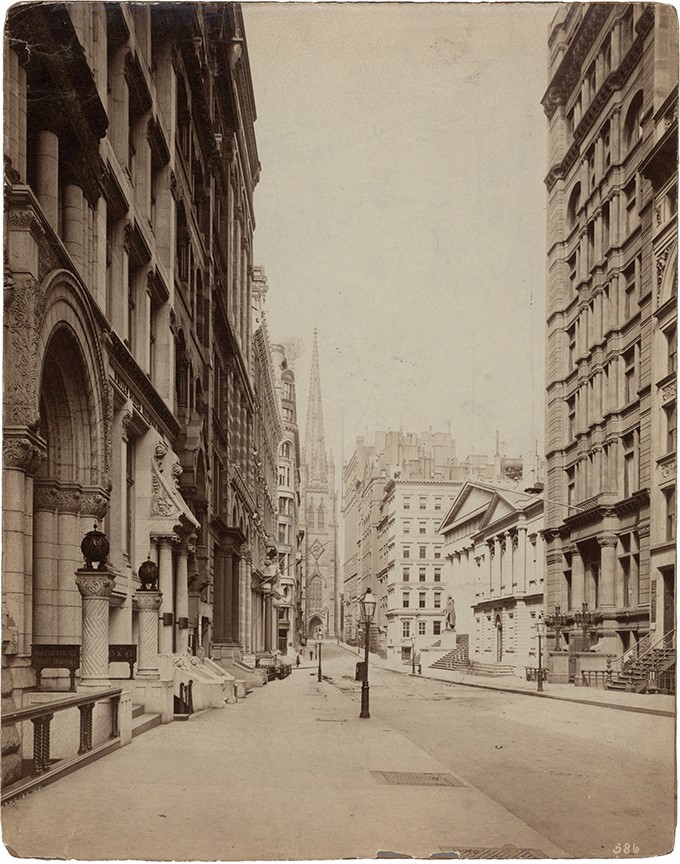 - Circa 1890 Wall Street New York Photograph