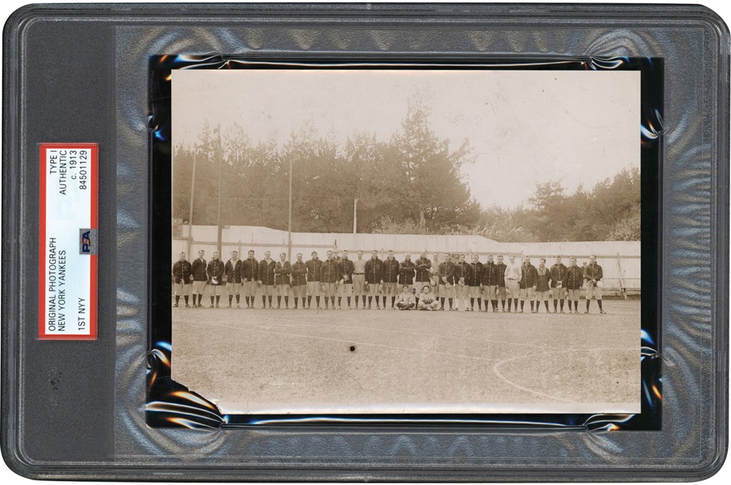 The Brown Brothers Collection - 1913 New York Yankees Team Photograph - First Year as Yankees (PSA Type I)