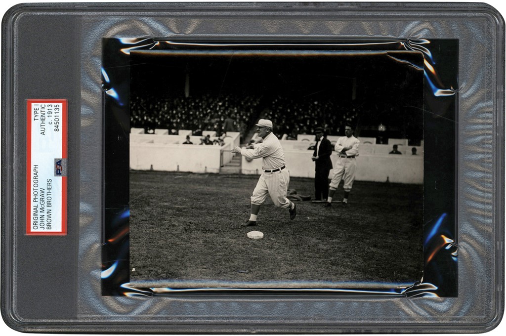 The Brown Brothers Collection - Circa 1913 John McGraw Photograph (PSA Type I)