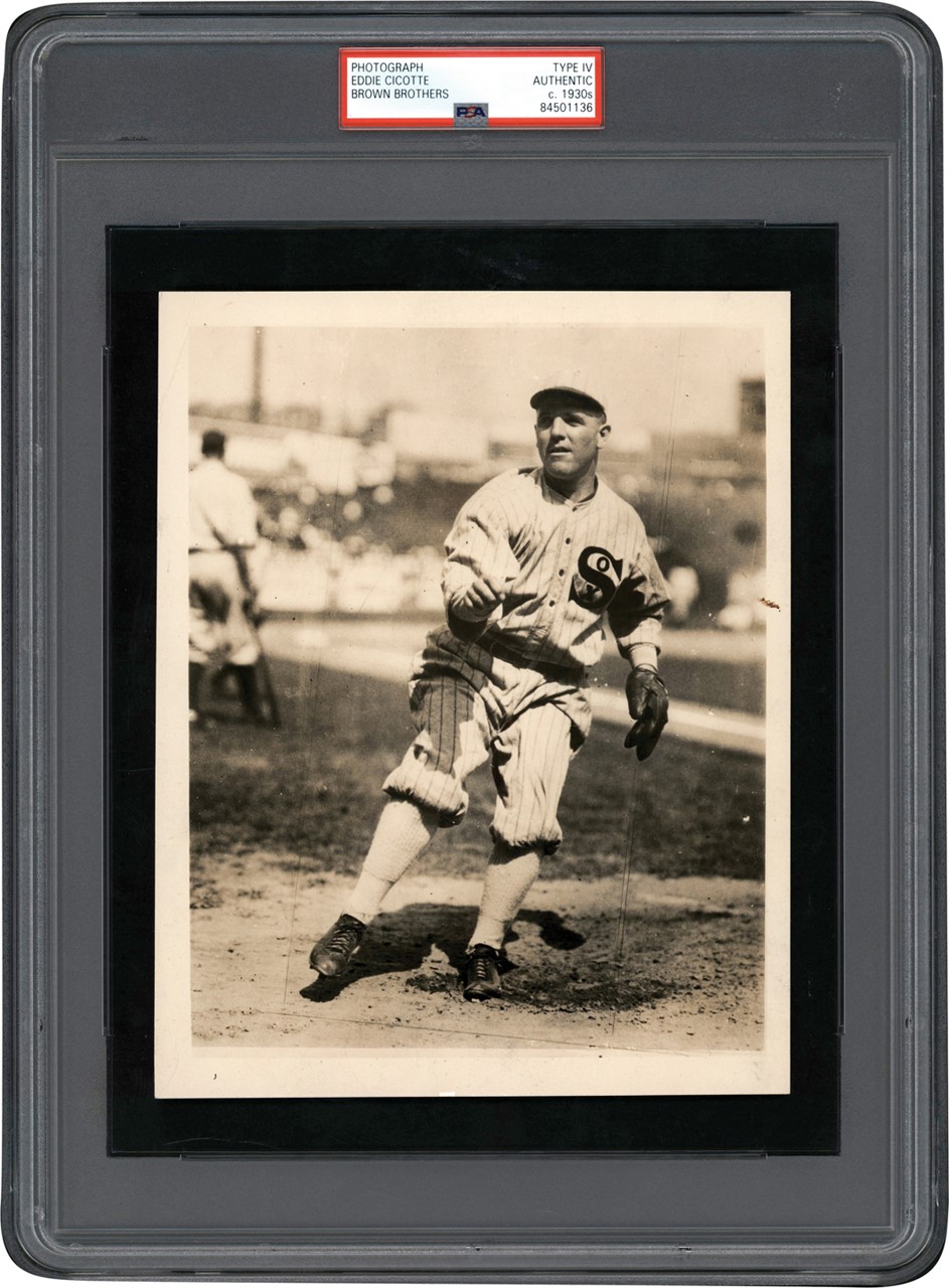 The Brown Brothers Collection - Circa 1917 Eddie Cicotte Photograph (PSA Type IV)